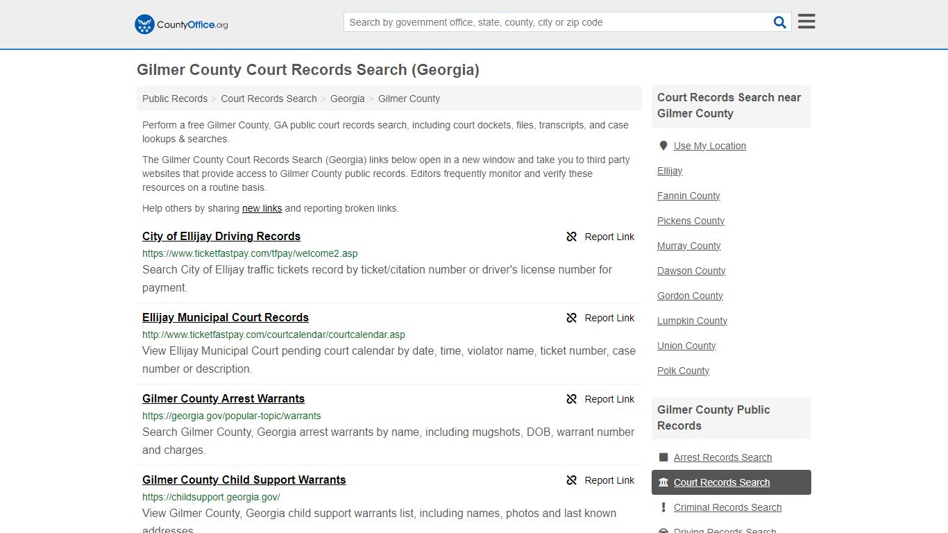 Court Records Search - Gilmer County, GA (Adoptions, Criminal, Child ...